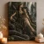 Serpent Forest Oracle Art Print - Enchanted Woodland Fantasy - matte canvas - independent room