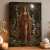 Lunara Summer Night Goddess Art Print - moonlit forest scene - matte canvas - independent room