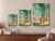 Fantasy Woman Desert City Art Print - Braided Figure Beneath a Teal Canopy - matte canvas - accurate all sizes guide