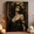 Medusa of the Golden Shadow Art Print - Greek Gorgon Portrait - matte canvas - independent room