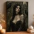 Graveborn Queen Art Print with Ravens and Branch Crown - matte canvas - independent room