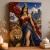 Inanna Goddess Art Print - Mesopotamian Mythology and the Lion - matte canvas - independent room