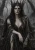 Hel Goddess Art Print - Norse Life and Death Portrait - matte canvas - clean face