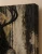 Horned Goth Girl Art Print - Seated Gothic Fantasy Portrait - matte canvas - exact closeup