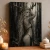 Antlered Volva Art Print - Enigmatic Forest Seer Fantasy Art - matte canvas - independent room