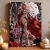 Armored Fantasy Woman Art Print - Spear and Red Cape - matte canvas - independent room
