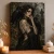 Witch of Forgotten Graves Art Print with ravens - matte canvas - independent room
