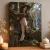 Forest Witch Fantasy Art Print - Enchanted Woodland Scene - matte canvas - independent room