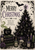 Whimsical Gothic Christmas Spellbook Scene Card - main