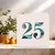 25th Birthday Card – Marble Number Design – 145mm x 145mm Square Greeting Card with Kraft Envelope – Milestone Twenty-Five for Him Her Friend