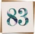83rd Birthday Card – Marble Number Design, 145mm x 145mm Square Greeting Card with Kraft Envelope, Blank Inside for Men or Women