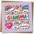 Grandma Birthday Greeting Card for Nanny, Gran, Granny or Grandmother - Colourful Stars and Rainbow Design - Square 145mm x 145mm, Includes Kraft Envelope