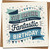 Step Brother Birthday Card – Have a Fantastic Birthday – 145mm Square Greeting Card with Kraft Envelope – Blue Banner Design
