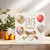 95th Birthday Card for Women or Men – 95 Today With Love Balloons & Confetti Design – 145mm x 145mm Square Greeting Card with Kraft Envelope