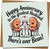 Happy Anniversary Husband Card - Funny Bean Pun “There’s Ever Bean” - 145mm x 145mm Square Greeting Card with Kraft Envelope