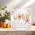 35th Birthday Card for Women - Champagne Glasses Design with Pink Ribbon & Confetti - Square 145mm x 145mm - Happy Birthday Greeting Card with Kraft Envelope