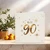 90th Birthday Card – You’re 90 – Luxury Gold Design, Square 145mm x 145mm, Blank Inside, Includes Kraft Envelope – Milestone Greeting Card for Men or Women, Mum Dad Grandma Grandad Friends