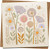 Floral Meadow & Bee Blank Greeting Card, 145mm x 145mm Square Birthday Thank You Note, Cute Botanical Design with Hearts, Premium Textured Card with Kraft Envelope