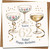 62nd Birthday Card – You’re 62 Today Champagne Coupe Design with Gold Dots and Ribbons – 145mm x 145mm Square Greeting Card with Kraft Envelope for Women or Men