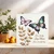 Step Mum Greeting Card – Butterfly Design – “For a Lovely Step Mum, Have a Beautiful Day” – 145mm x 145mm Square Card with Kraft Envelope