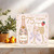 75th Birthday Card for Women – 75 Today Champagne Bottle & Glasses Design, Floral Confetti, Square 145mm x 145mm Greeting Card with Kraft Envelope, Cheers Celebration Milestone