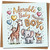 New Baby Boy Congratulations Card - Adorable Animals, 145mm x 145mm Square, Includes Kraft Envelope