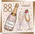 88th Birthday Greeting Card, Champagne Bottle & Glasses Celebration Design, Square 145mm x 145mm, Cheers Today Confetti, Includes Kraft Envelope, For Him Her Mum Dad Grandma Grandad