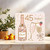 45th Birthday Card for Her - Champagne Bottle and Glasses Design - 145mm x 145mm Square - Blank Inside - With Kraft Envelope - Cheers Celebration Greeting Card
