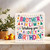 Brother-in-Law Birthday Card – Wishing You a Lovely Birthday, Colorful Bunting Design – 145mm x 145mm Greeting Card with Kraft Envelope
