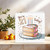21st Birthday Card - You're 21 Today Cake Design, Square 145mm x 145mm, Fun Illustrated Slice, Includes Kraft Envelope