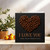 I Love You More Than My Morning Coffee Card, 145mm x 145mm, Romantic Coffee Bean Heart, Love/Anniversary Valentine’s Card for Him or Her, Includes Dark Grey Envelope