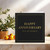 Happy Anniversary Card - Still My Favourite - Black and Gold, Elegant Square Greeting for Husband, Wife or Partner, 145mm x 145mm, Includes Dark Grey Envelope