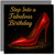 Fabulous Birthday Card for Her, Red Stiletto High Heel Design - Front: Step Into a Fabulous Birthday, 145mm x 145mm Square, Includes Dark Grey Envelope