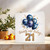 21st Birthday Card - Twenty One Today Blue Balloons - 145mm x 145mm Square - Elegant Celebration Design, Includes Kraft Envelope