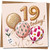 19th Birthday Card - 145mm x 145mm - Balloons Design, '19 Today!' - For Him Her, Includes Kraft Envelope