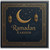 Ramadan Kareem Greeting Card - Elegant Crescent Moon, Lanterns and Starry Night Islamic Design with Geometric Border