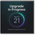 Upgrade in Progress - Version 21 Funny 21st Birthday Card - Tech Progress Ring Design with 'Drinking while upgrading is advised' Message