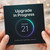 Upgrade in Progress - Version 21 Funny 21st Birthday Card - Tech Progress Ring Design with 'Drinking while upgrading is advised' Message