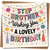 Step Brother Birthday Card - Wishing You a Lovely Birthday - Colourful Confetti Tassel Design - Square 145mm x 145mm -, Includes Kraft Envelope