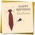 Happy Birthday Handsome Card for Him - Suit and Tie Design - Romantic Birthday Card for Husband, Boyfriend or Partner - 145mm x 145mm, Includes Gold Envelope