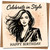 Celebrate in Style Birthday Card for Her - Chic Fashion Illustration, 145mm x 145mm Square - Happy Birthday Card, Includes Kraft Envelope
