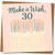 30th Birthday Card - Make a Wish Cake Design, 145mm x 145mm Square - Cute Milestone Birthday Card, Includes Kraft Envelope