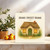 Home Sweet Home New Card - Watercolour Cottage Housewarming Congratulations Greeting Card, 145mm x 145mm Square, Includes Gold Envelope