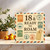 18th Birthday Card - 18 & Ready To Roam Travel Stamps Design, Vintage Airmail Border, Square 145mm x 145mm - Happy Birthday Card for Traveller, Unisex, Includes Gold Envelope
