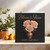 Bloom & Shine Roses Birthday Card - Elegant Rose Bouquet on Black - 145mm x 145mm Square Greeting Card, Includes Pink Envelope