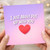 Funny Love Card - I Just About Put Up With You - Cheeky Anniversary or Valentine’s Day Greeting Card with Heart Design for Partner, Boyfriend, Girlfriend, Husband or Wife