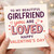 To My Beautiful Girlfriend You Are Loved - Valentine's Day Card for Girlfriend, Romantic Heartfelt Love Card with Hearts, Happy Valentine's Day Message