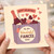 Valentine’s Day Card for Fiancée - To My Wonderful Fiancée - Cute Hearts and Champagne Gift Bag Design - Romantic Love Greeting Card