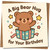 A Big Bear Hug Birthday Card - Cute Teddy Bear in Gift Box - Square Greeting Card 145mm x 145mm, Includes Kraft Envelope