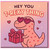 Hey You T-Rexy Thing Dinosaur Love Card - Cute Pun Valentine's or Anniversary Card with Hearts - Funny Romantic for Partner, Boyfriend or Girlfriend